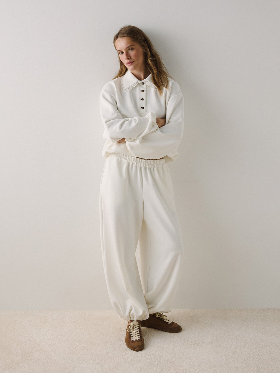 Trousers Basic Milk