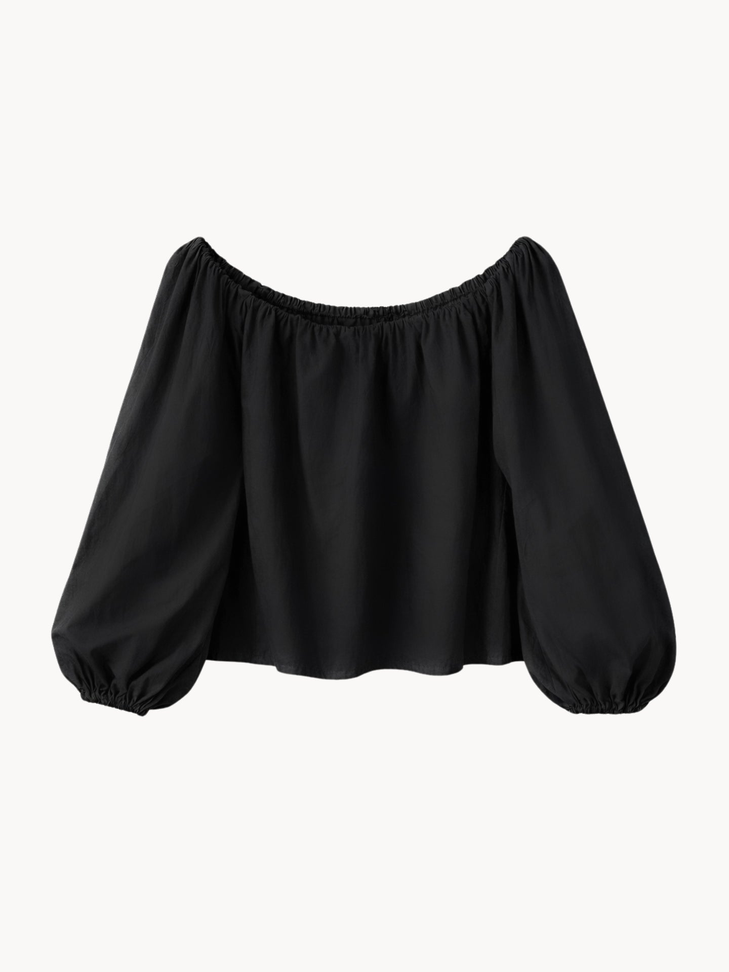 Harmony blouse with dropped shoulders Black