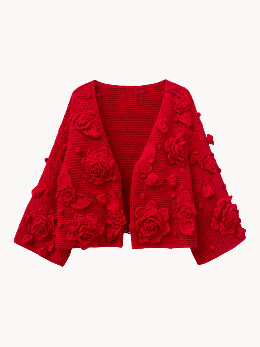 Handmade cardigan Flowers