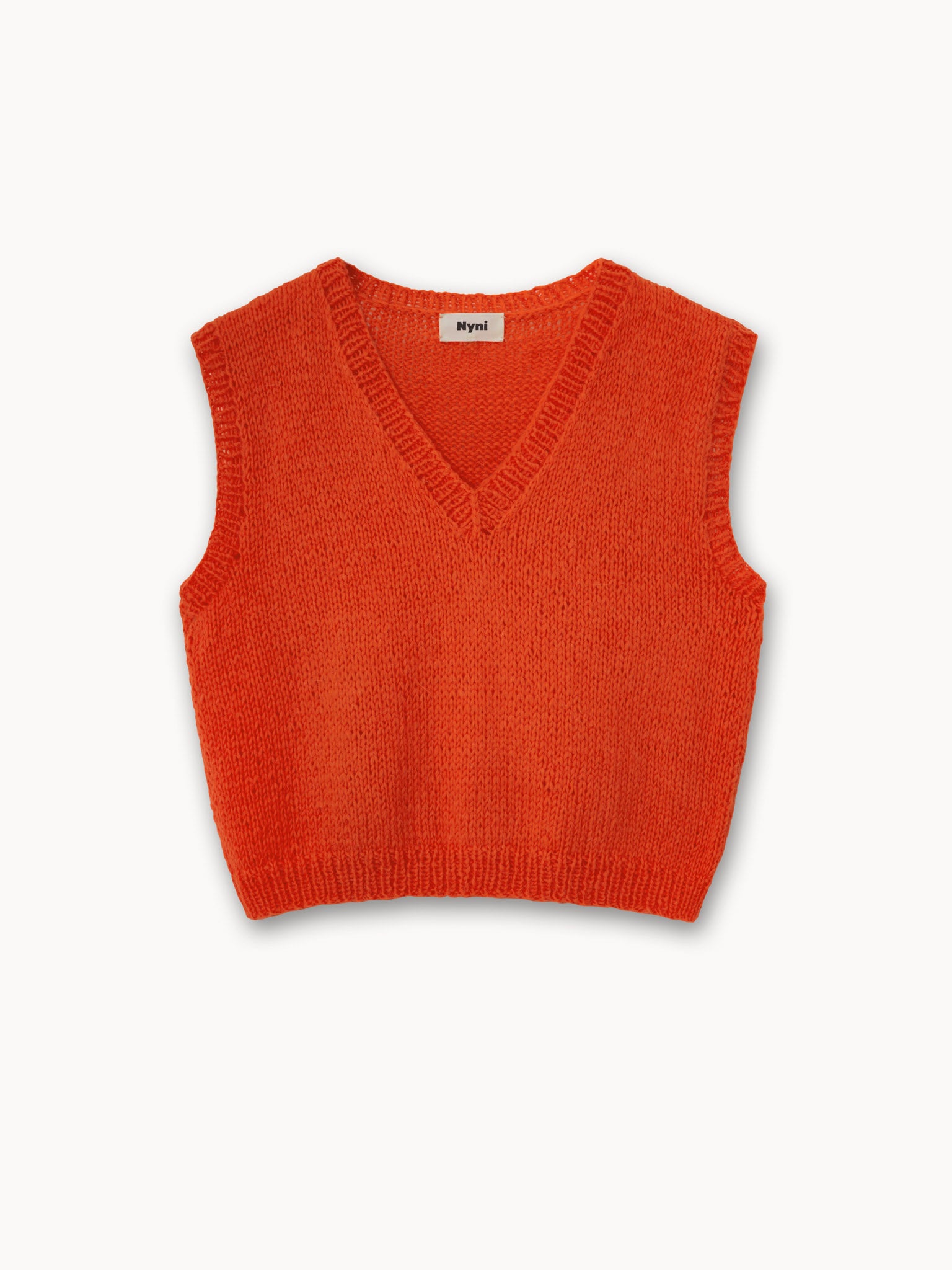 Жилетка з вовни альпаки Coziness – Orange