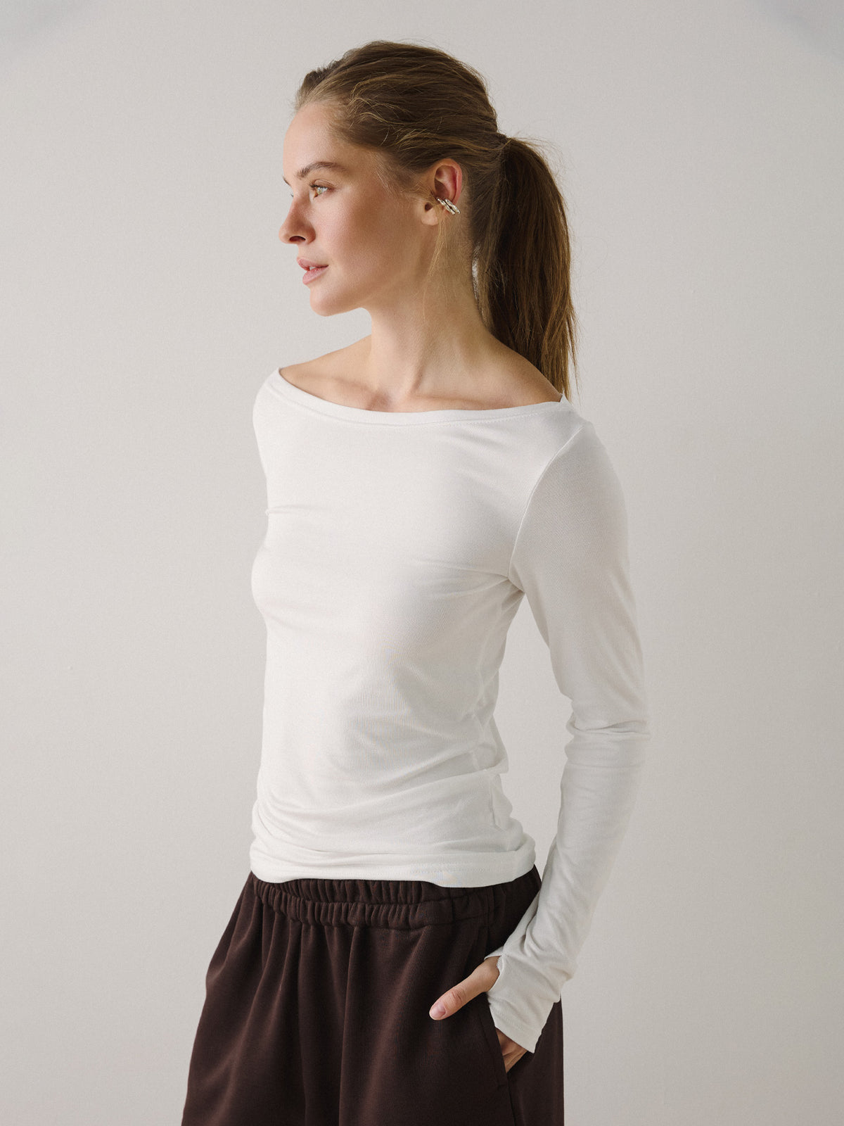 Longsleeve Basic Milk