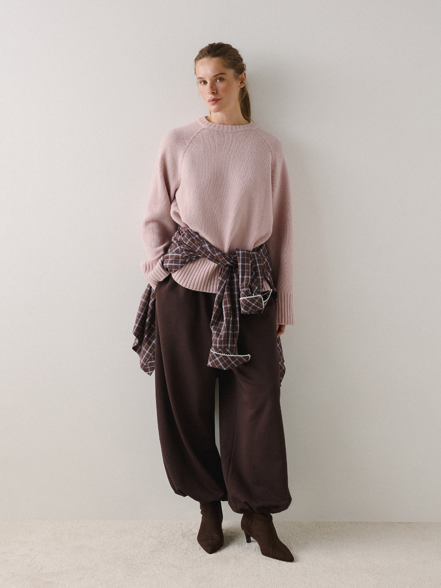 Trousers Basic Brown