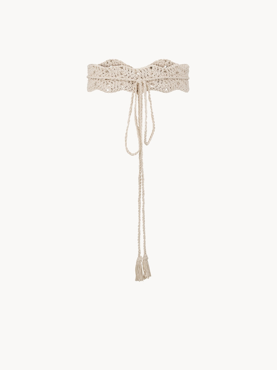 Handmade belt Krayka Beige