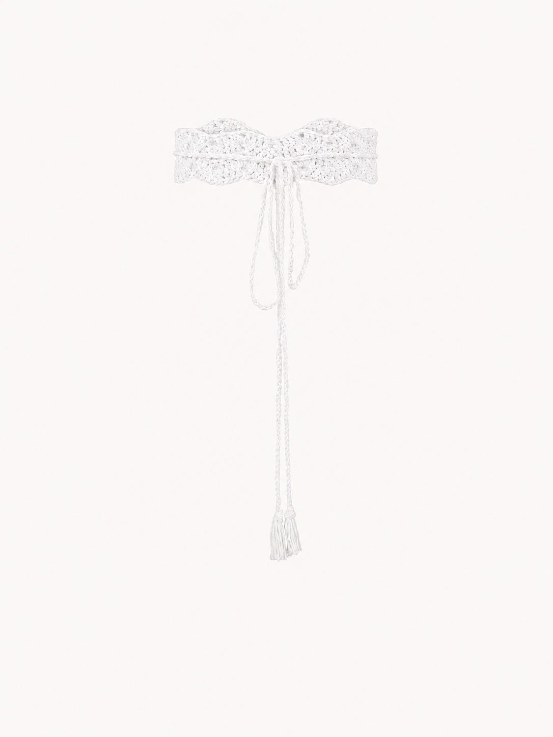 Handmade belt Krayka White