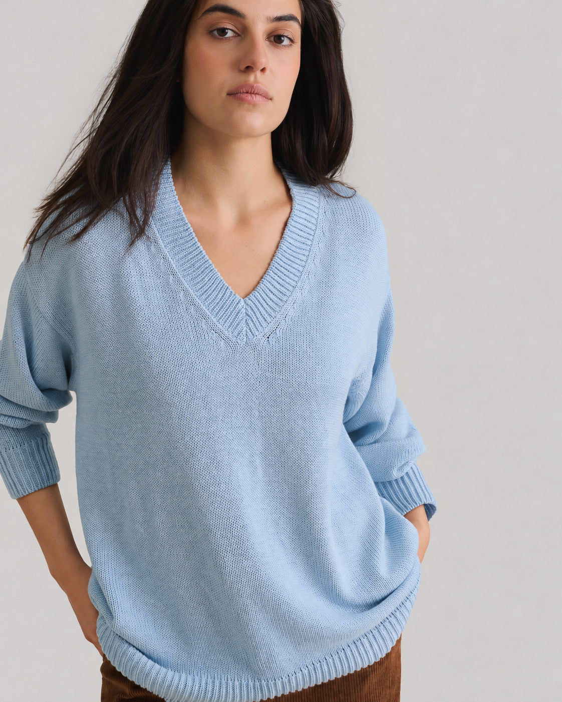 Cotton pullover – Light Blue