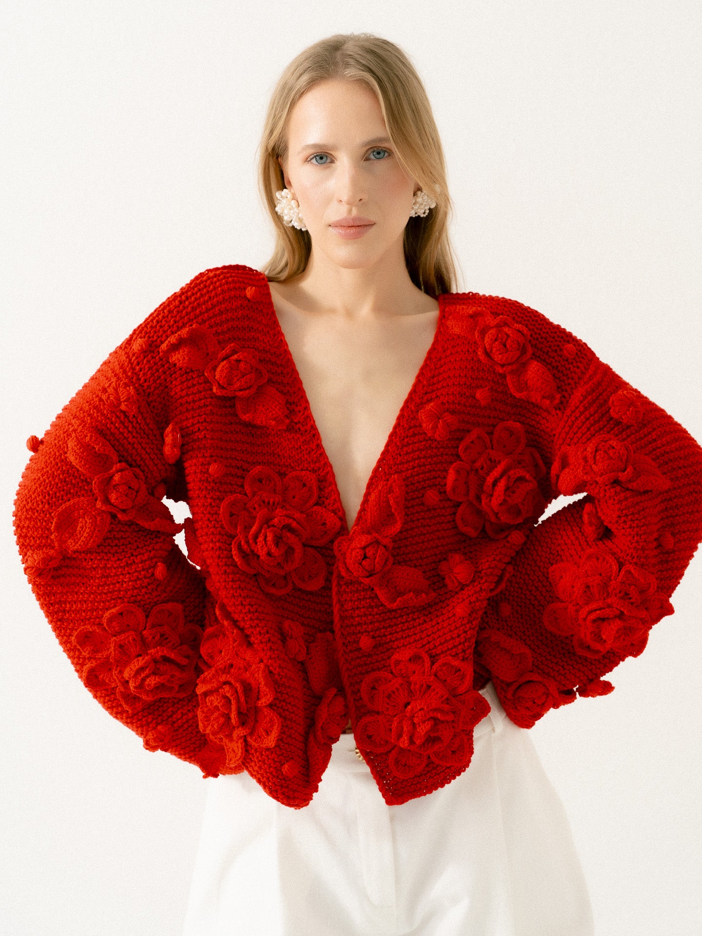 Handmade cardigan Flowers