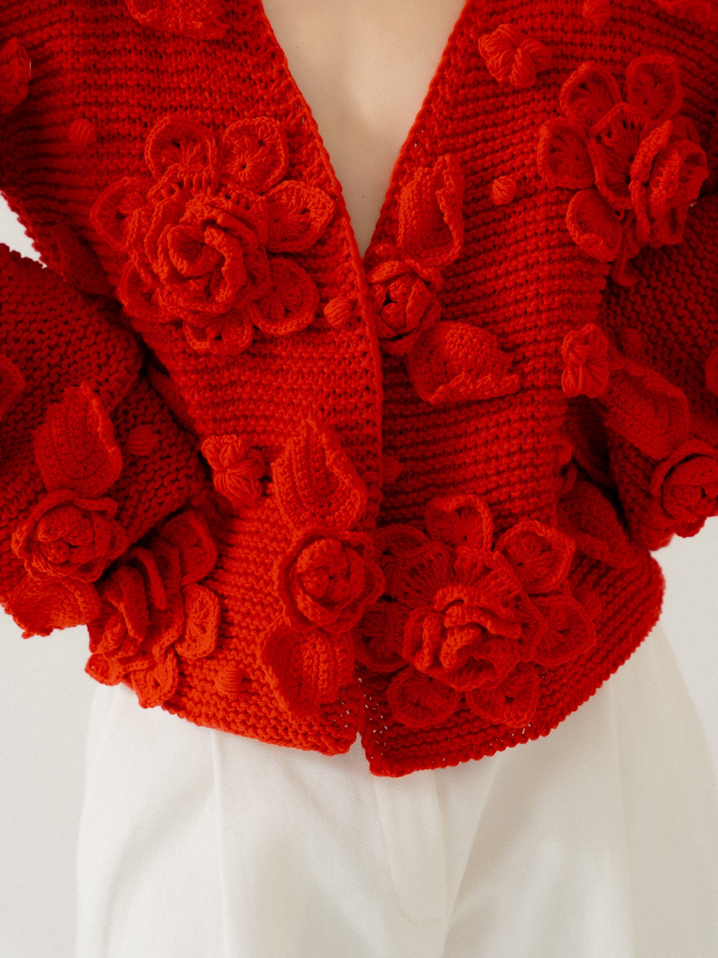 Handmade cardigan Flowers