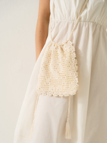 Маленька вʼязана сумка – ручна робота