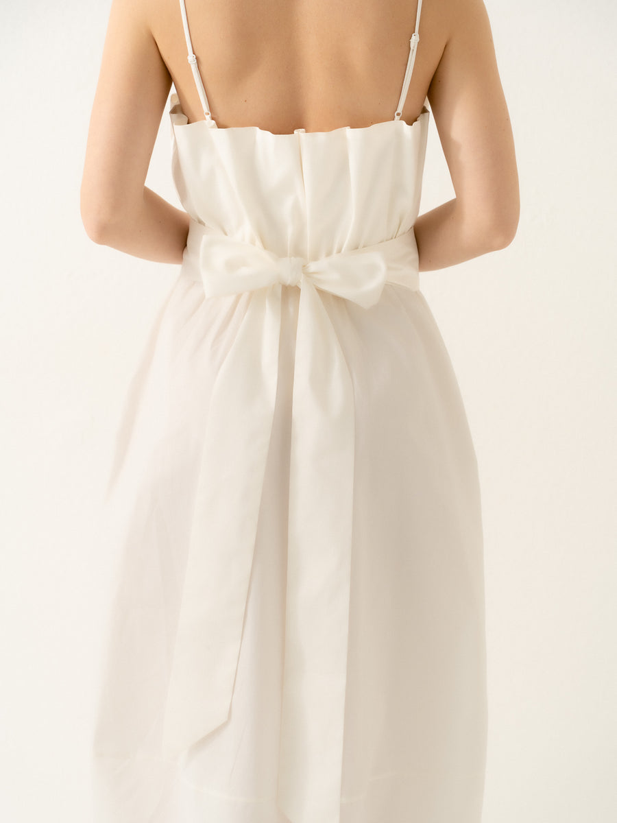 Dress Harmony with belt White