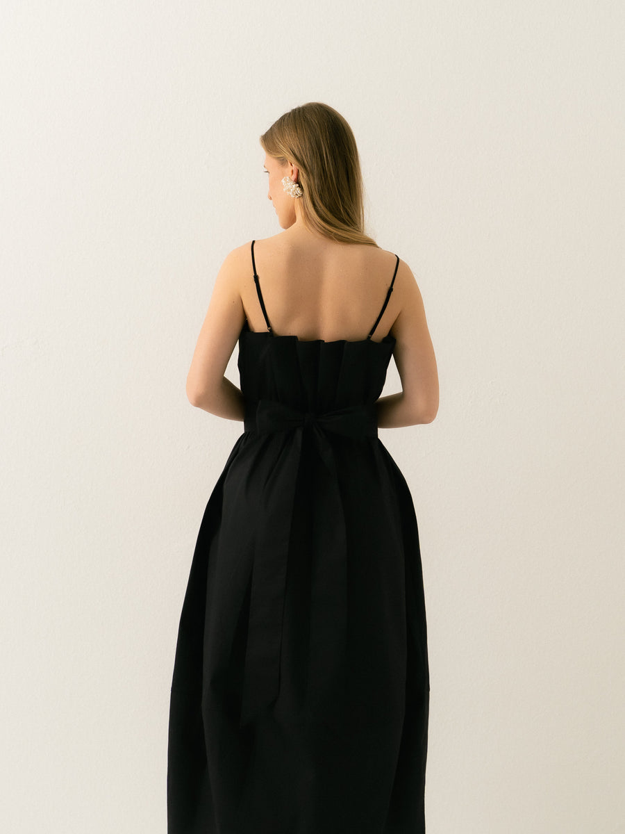 Dress Harmony with belt Black