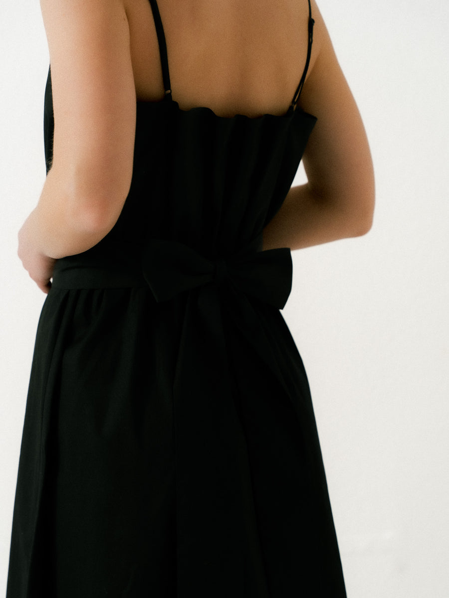 Dress Harmony with belt Black