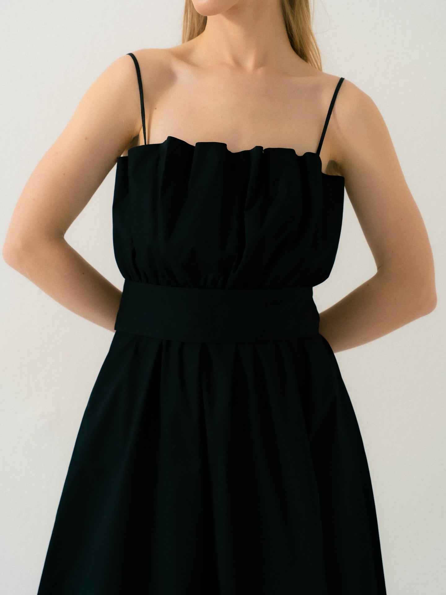 Dress Harmony with belt Black