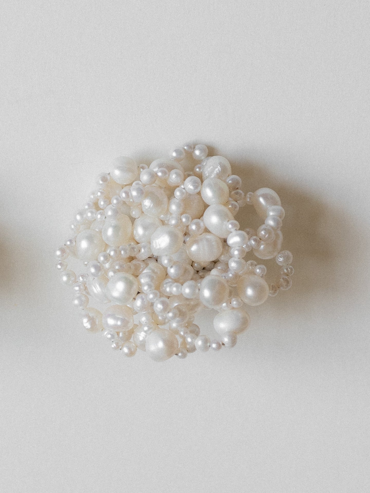 Pearl Flower Mono Earring
