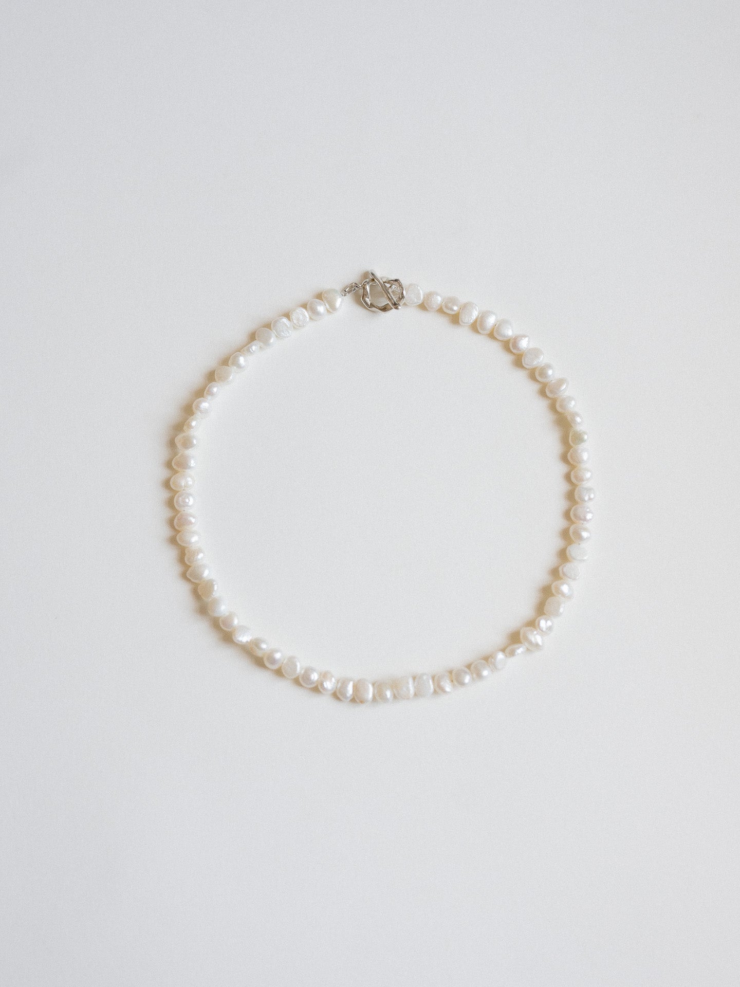 Pearls Necklace - Silver