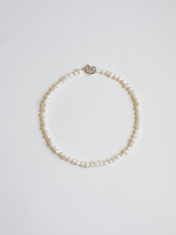 Pearls Necklace - Silver