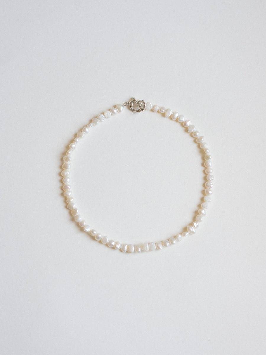 Pearls Necklace - Silver