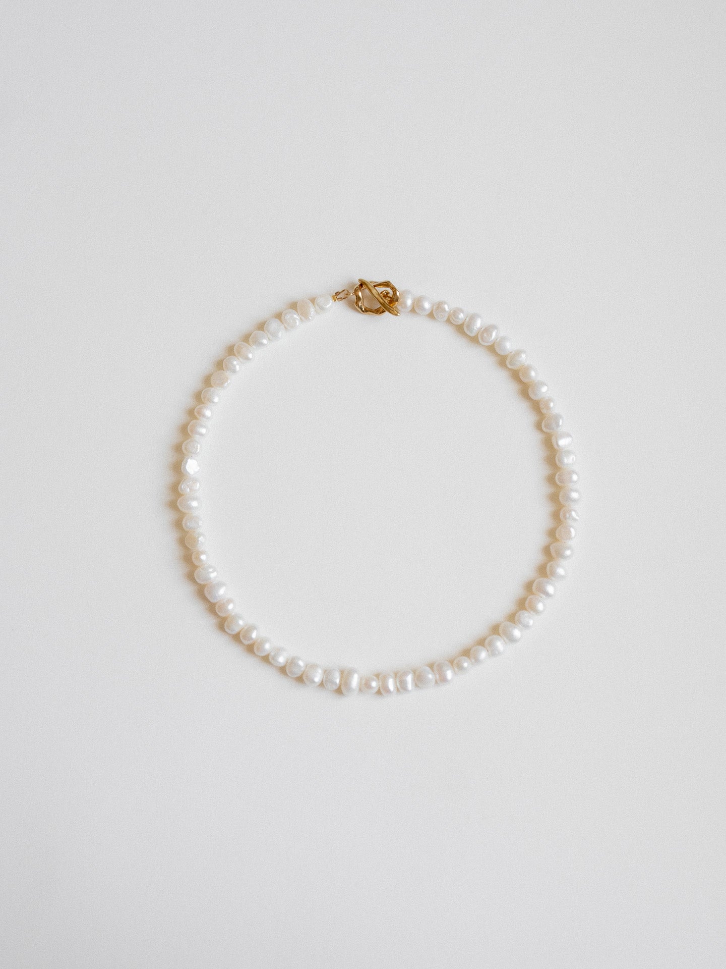 Pearls Necklace - Gold Plated