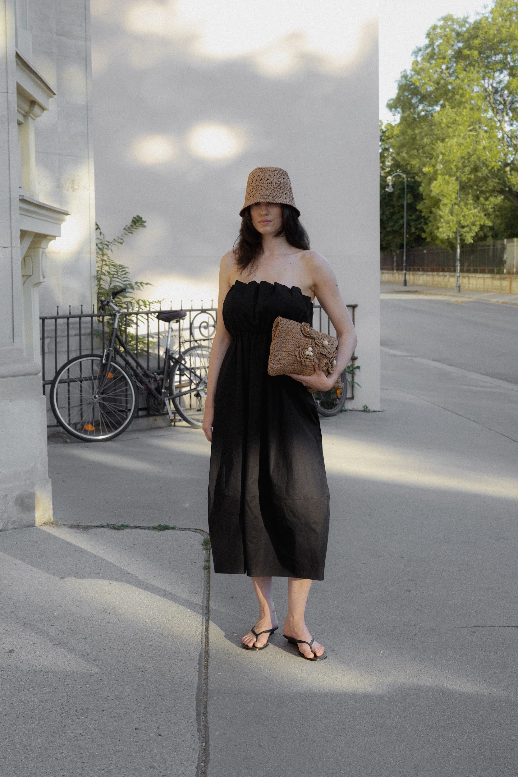Dress Harmony with belt Black