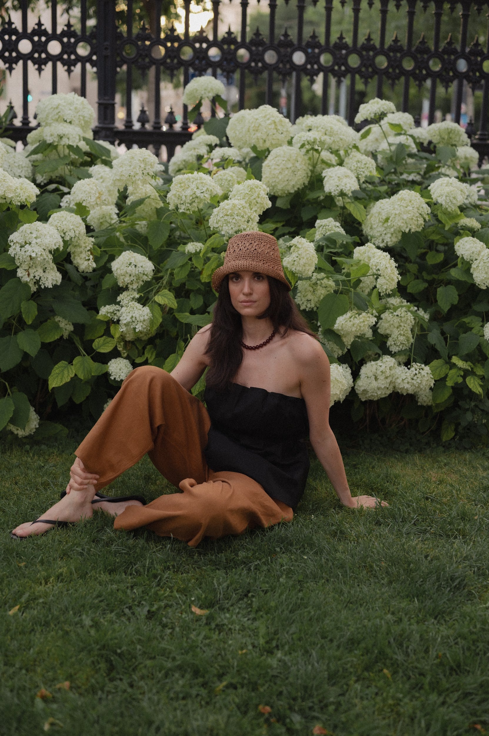 Raffia hat