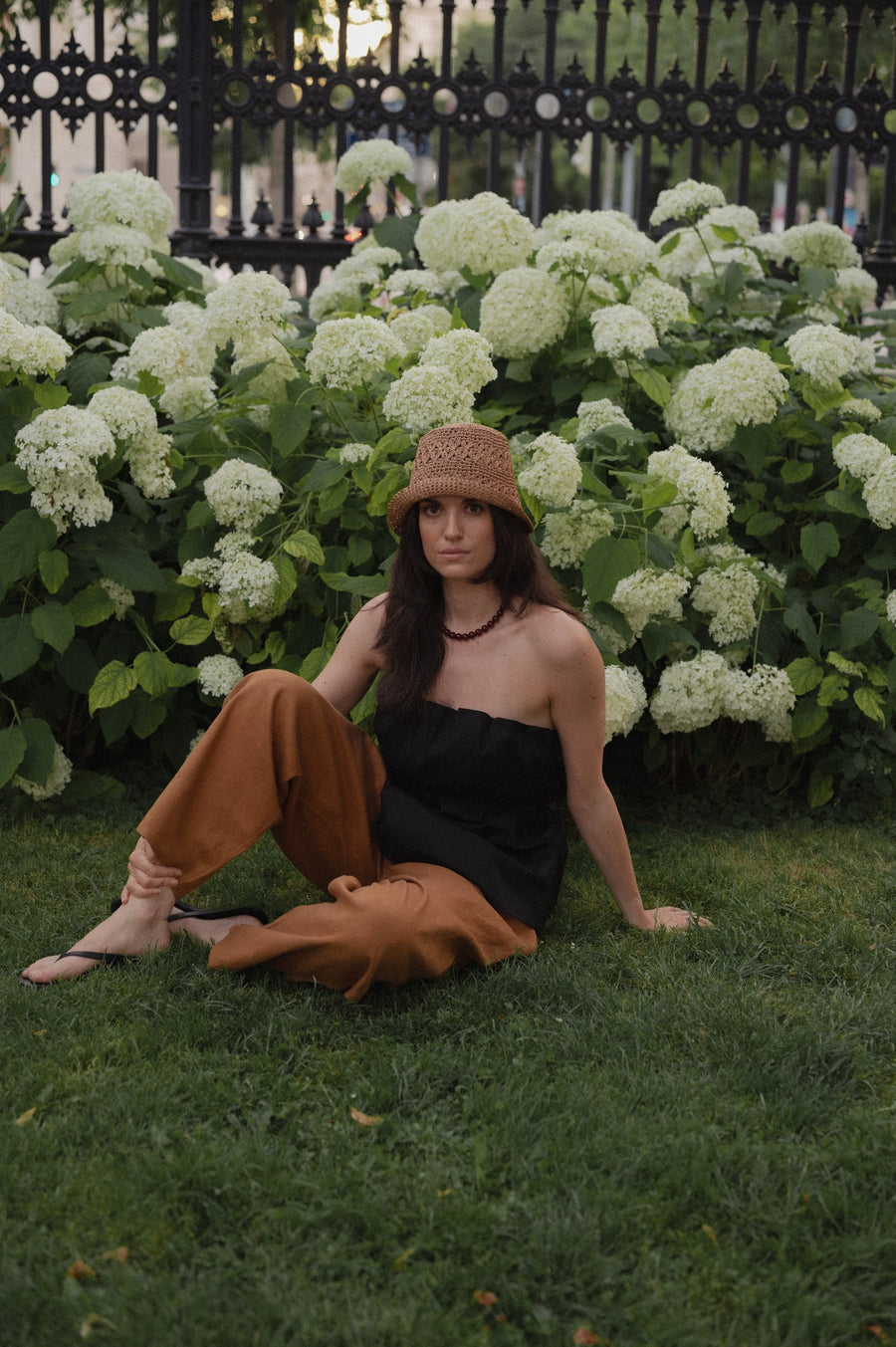 Raffia hat