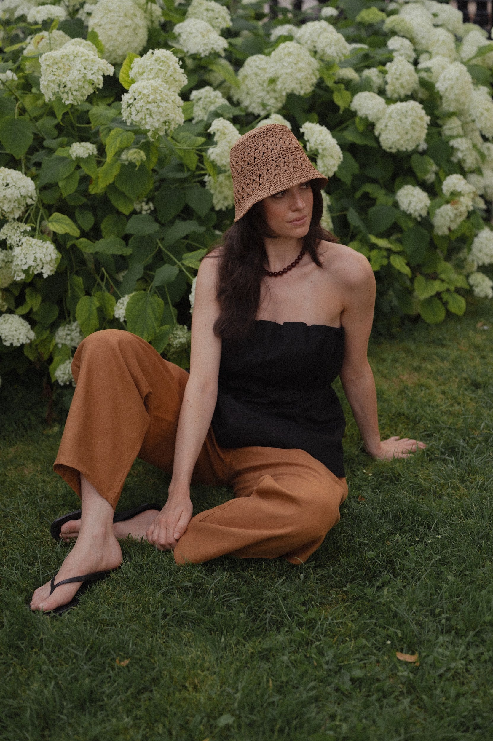 Raffia hat
