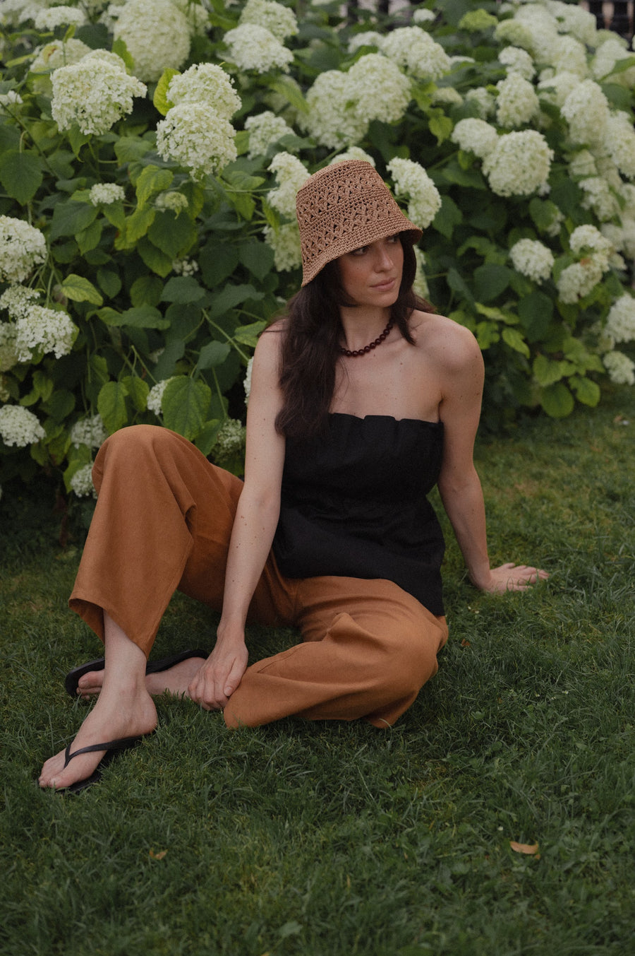 Raffia hat