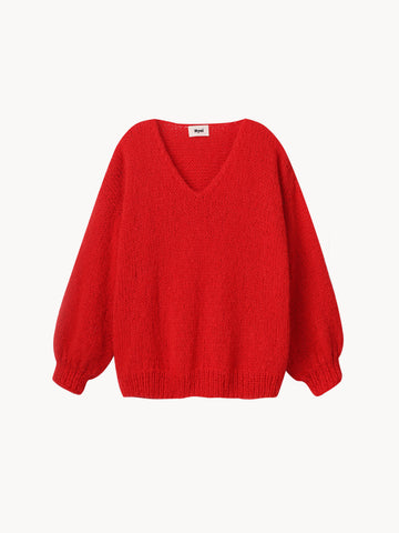 Pullover Cloud – handknit Red