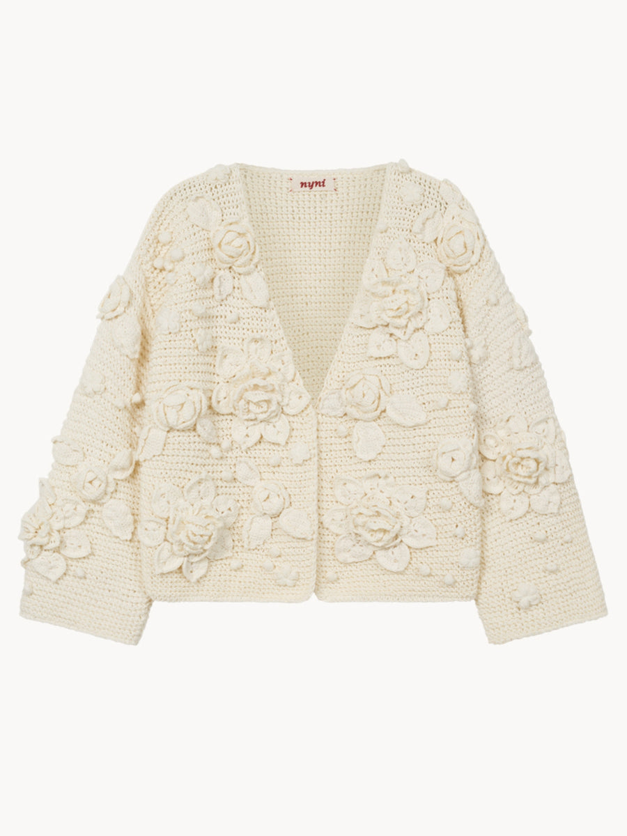 Handmade cardigan - Flowers
