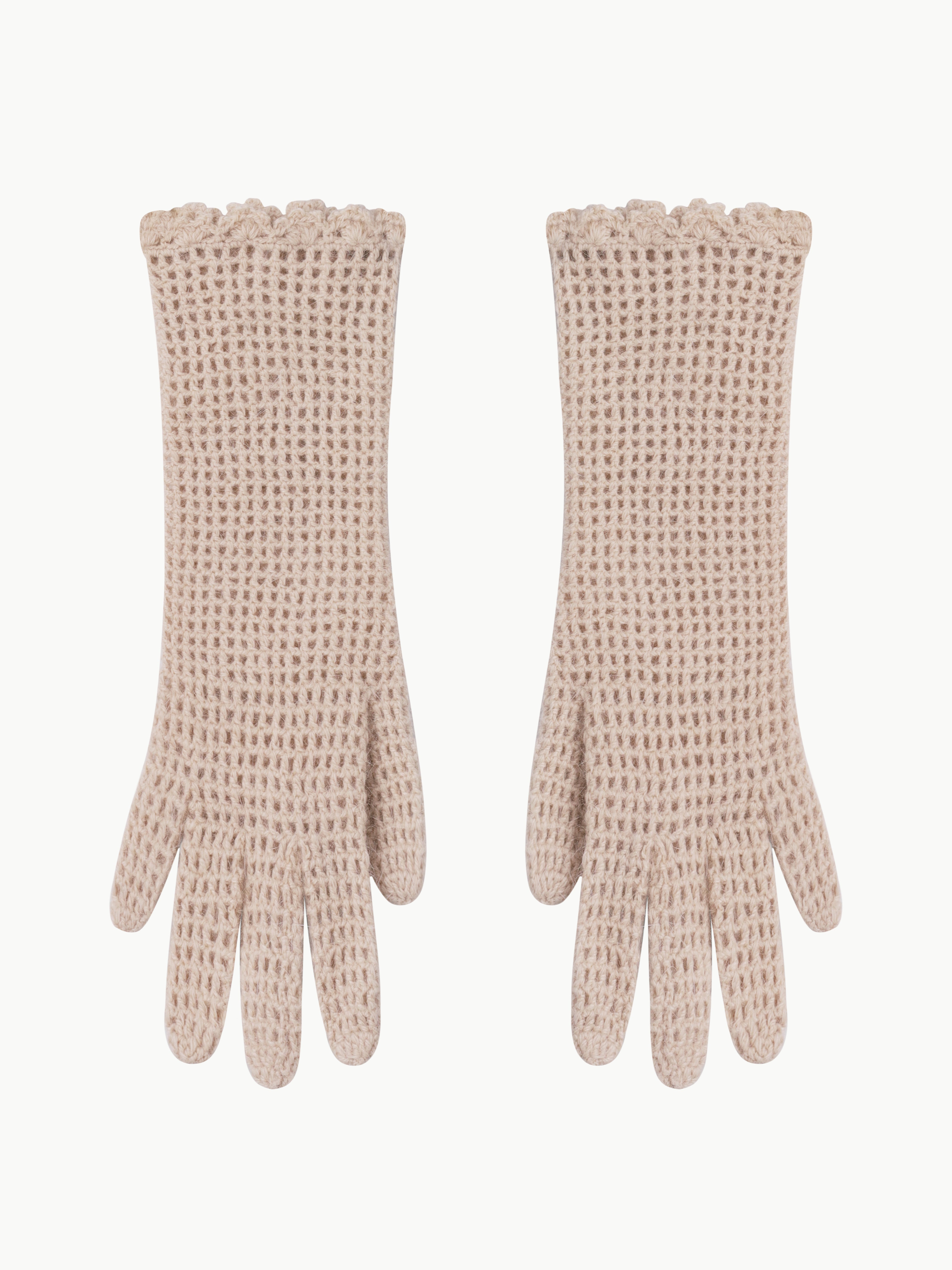 Рукавиці ажурні – ручне вʼязання