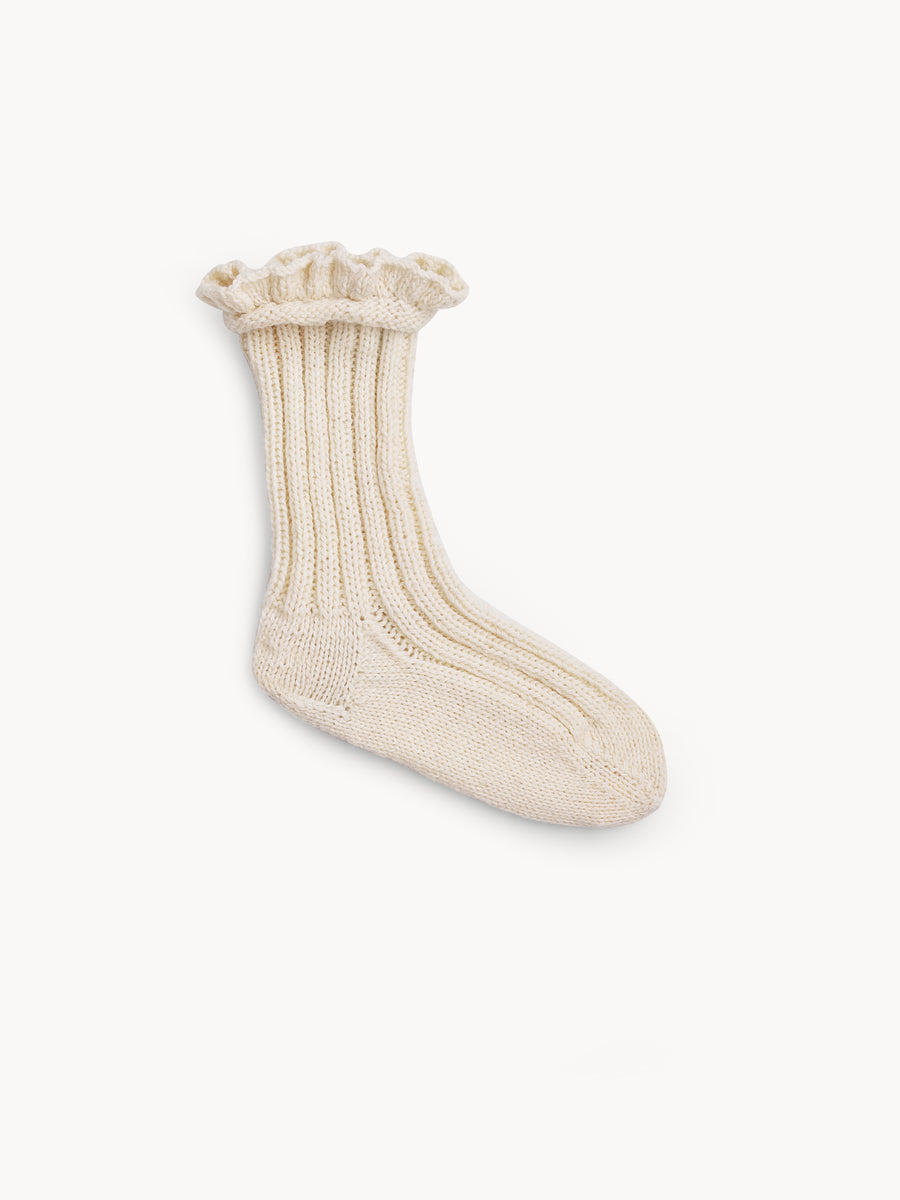 Handmade socks Cozy Milk