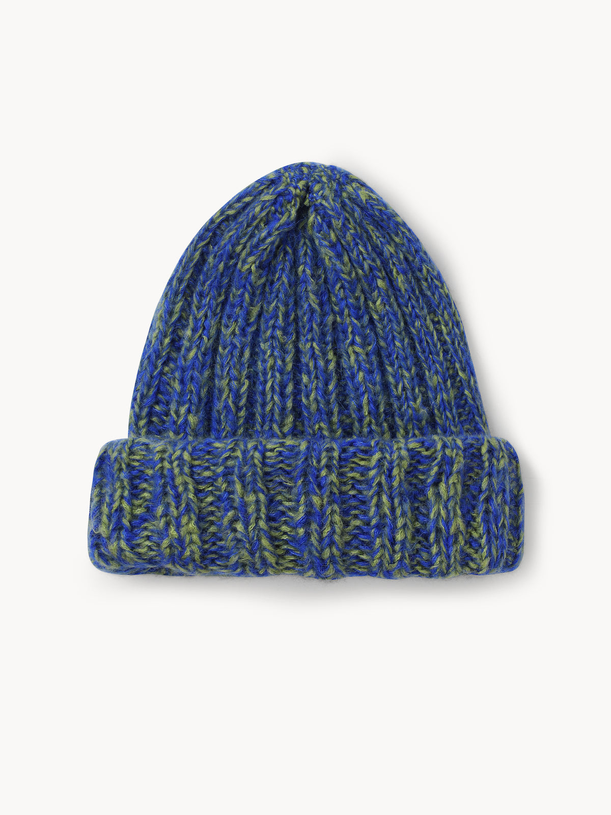 Шапка Color — Blue/Green – ручне вʼязання