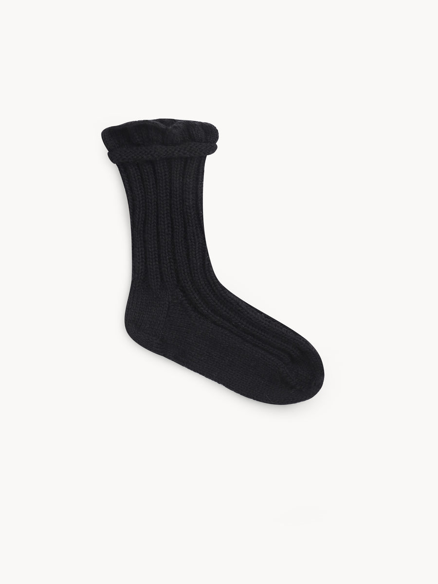 Handmade socks Cozy Black
