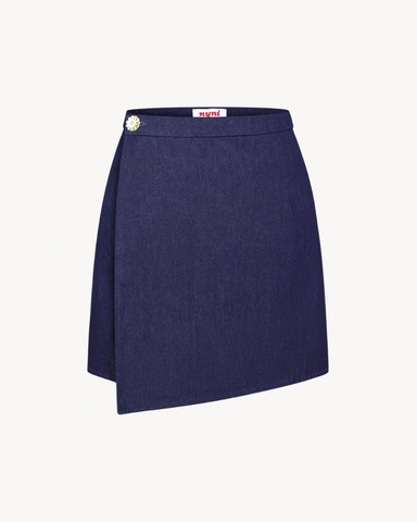 Denim skirt mini Dark Blue