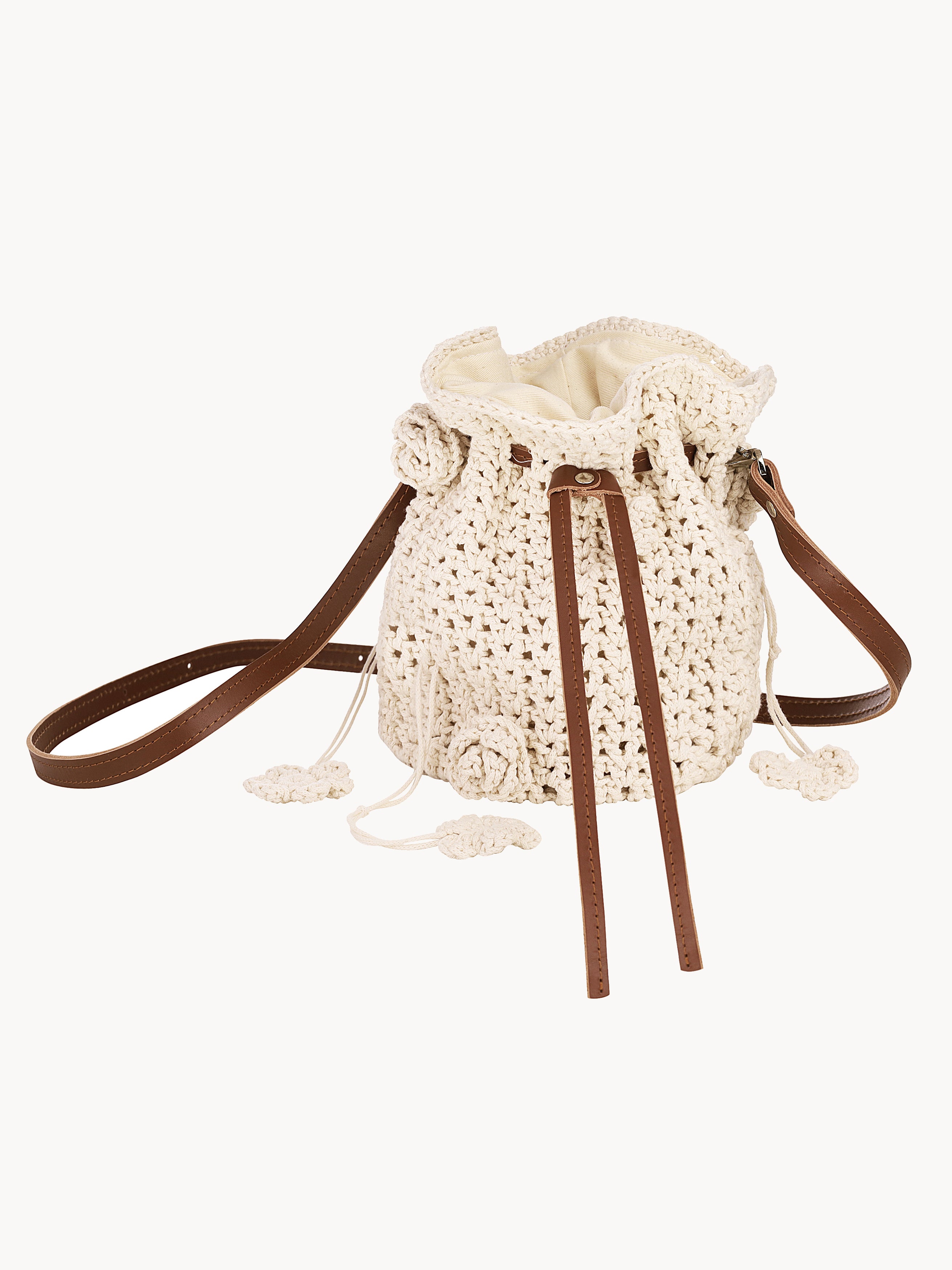 Handmade bag with flowers