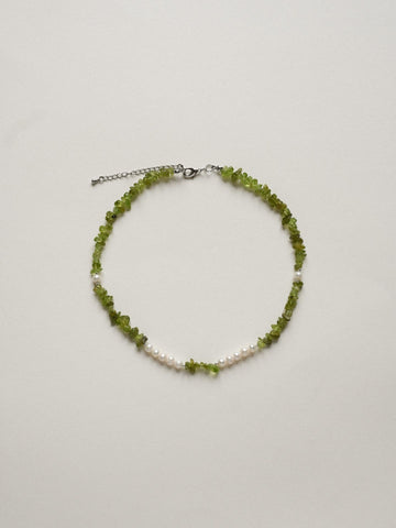 Necklace Feelings – Pearls & Stones Chrysolite