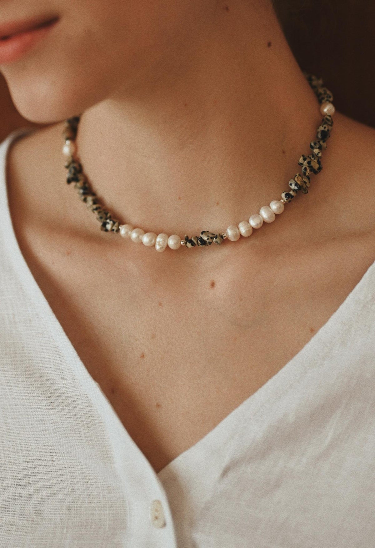 Кольє Feelings – Pearls & Stones Jasper