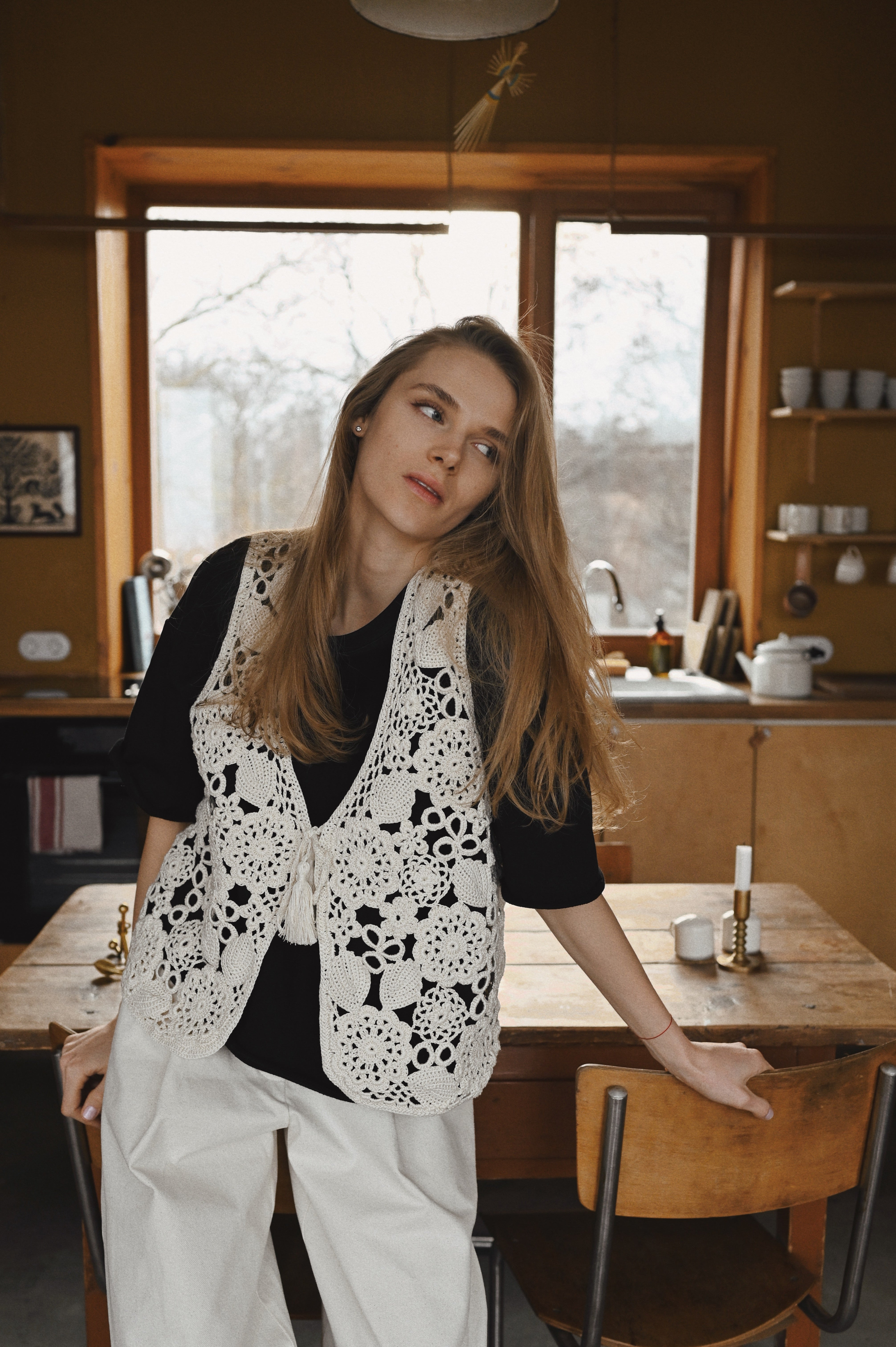 Handmade vest - Flowers