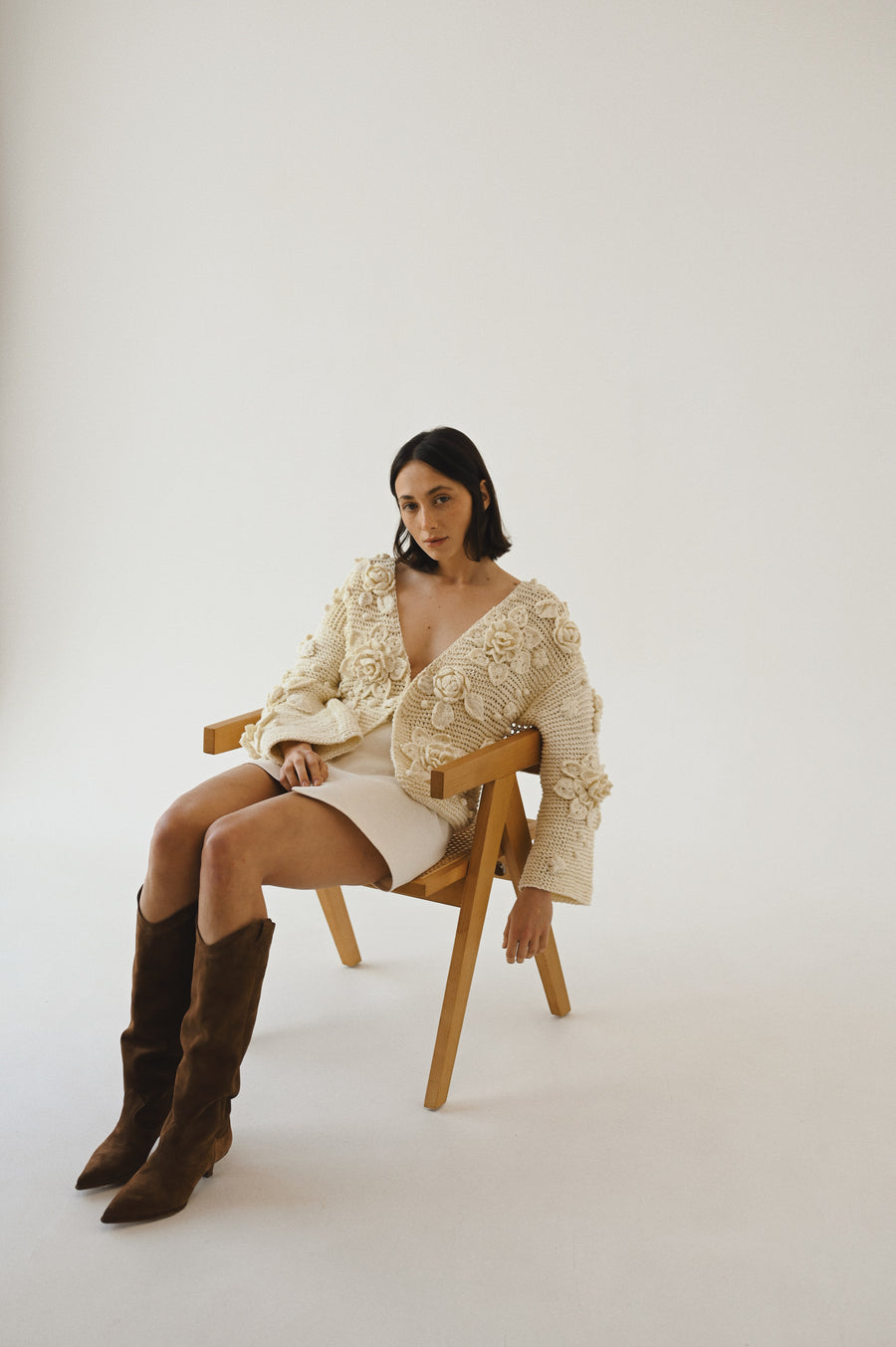 Handmade cardigan - Flowers