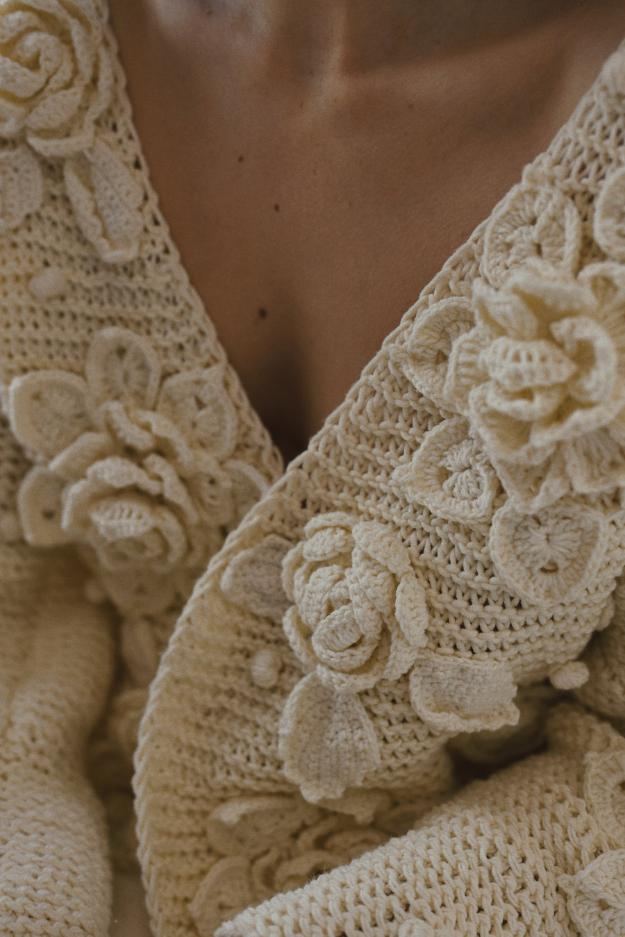 Handmade cardigan - Flowers