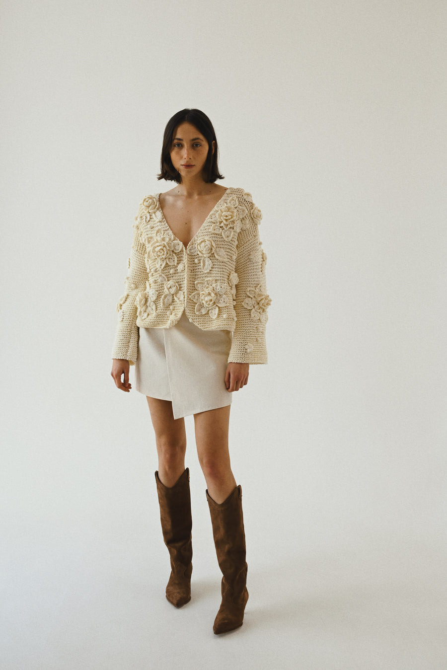 Handmade cardigan - Flowers