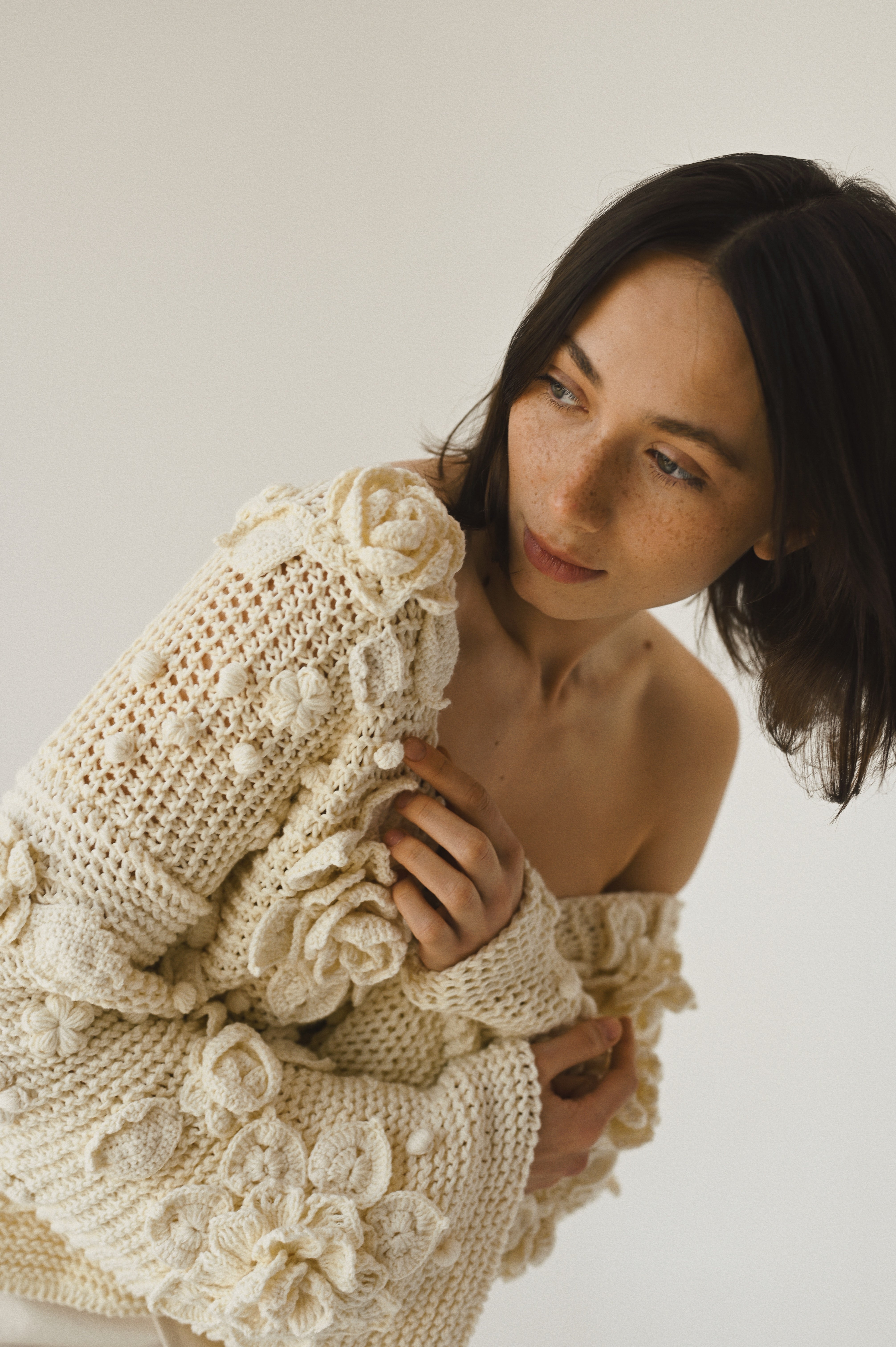 Handmade cardigan - Flowers