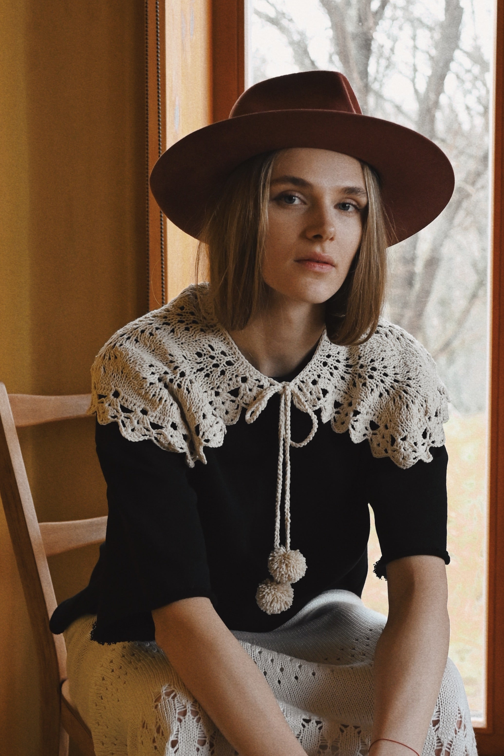 Crochet handmade collar