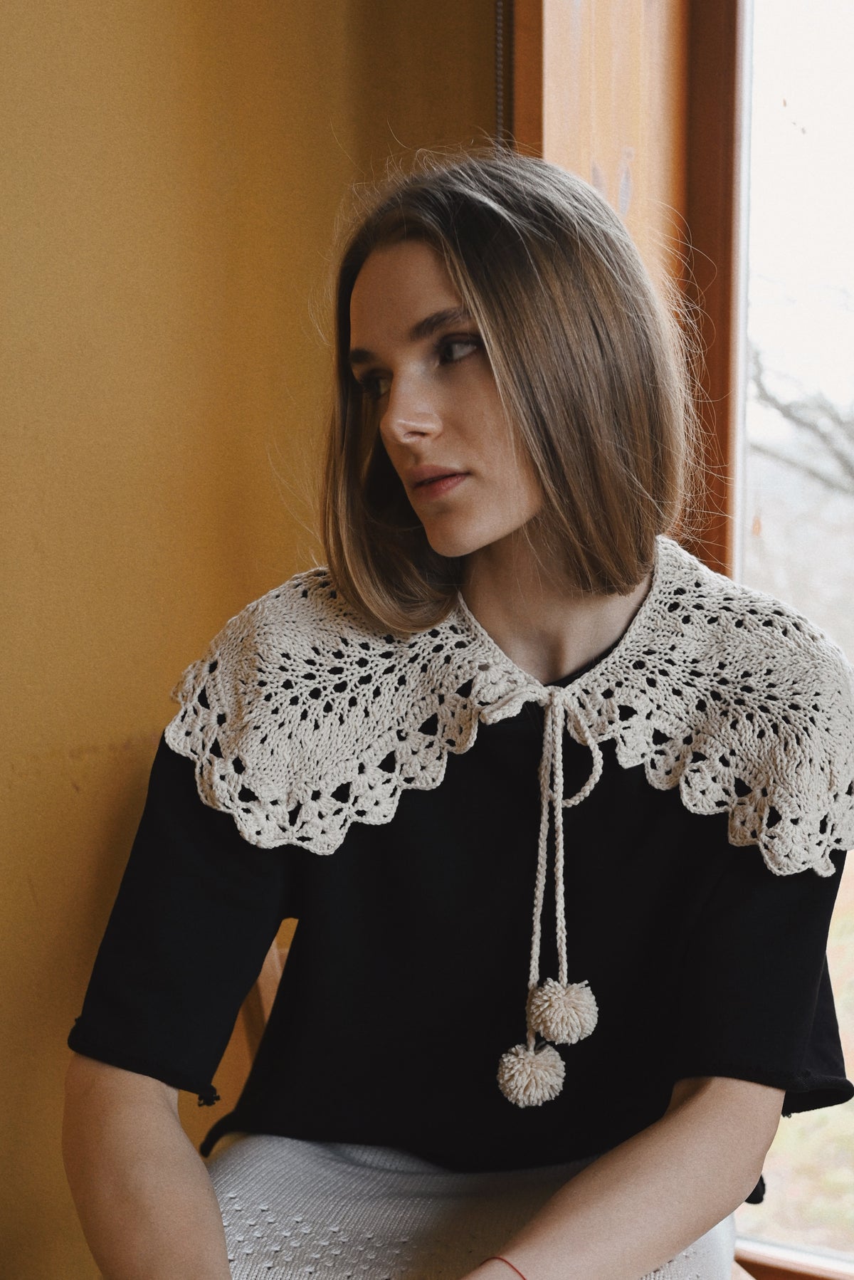 Crochet handmade collar