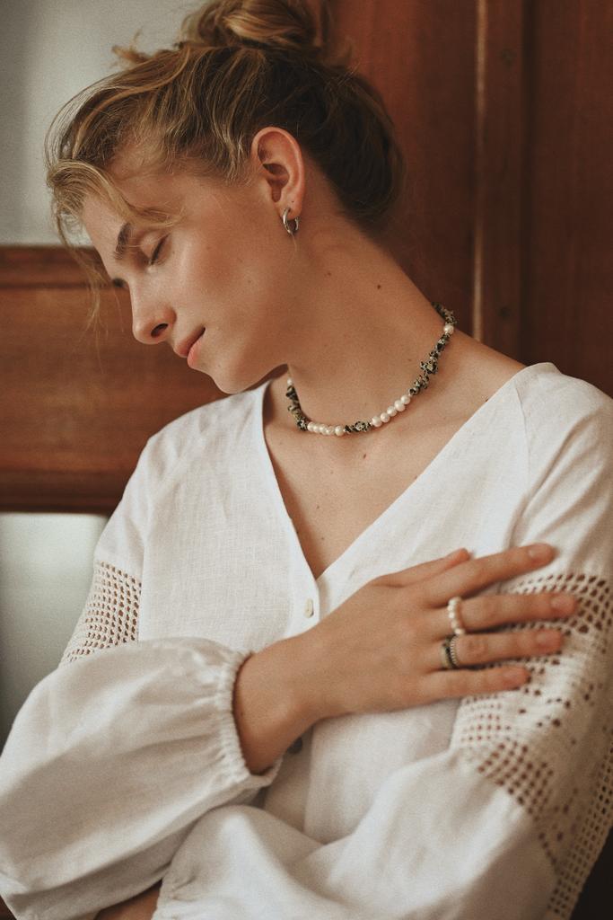 Кольє Feelings – Pearls & Stones Jasper