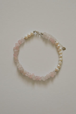 Анклет Feelings – Pearls & Stones Rose Quartz