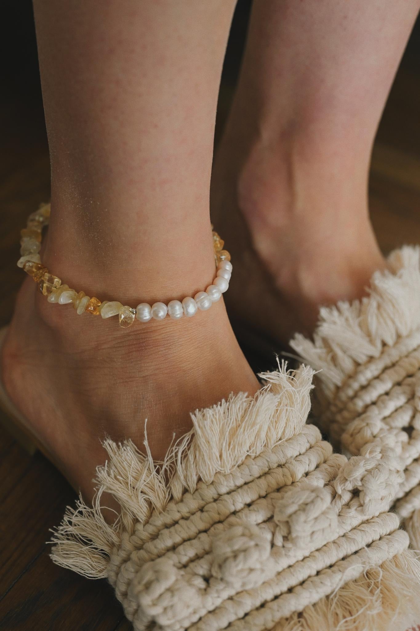 Handmade foot bracelet - Feelings