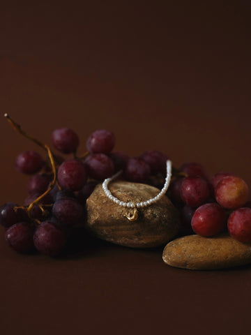 Choker with river pearls Ptashka Gold