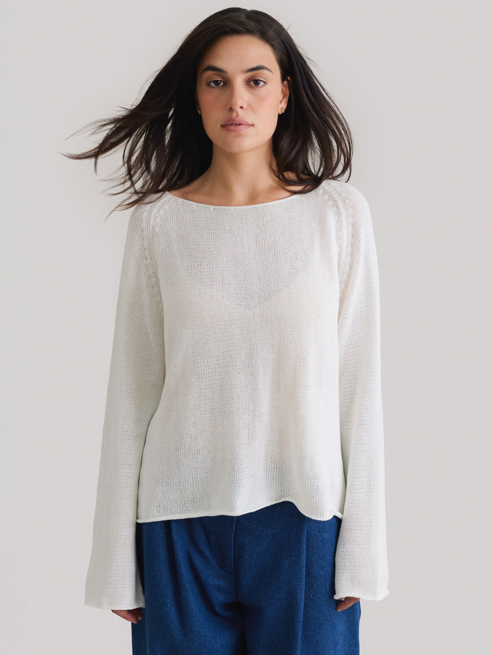 Knitted cotton longsleeve