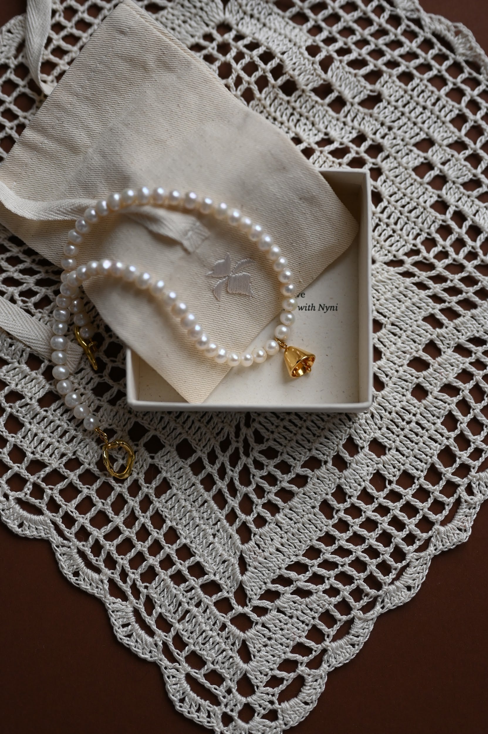 Necklace with river pearls Dzvin