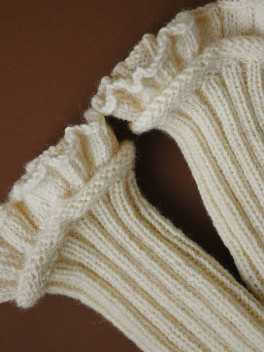 Handmade socks Cozy Milk